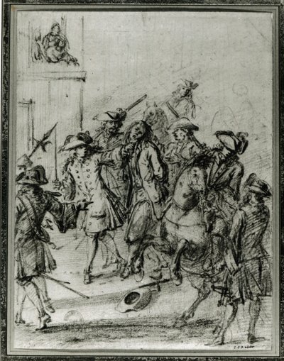 Die Verhaftung von Louis Dominique Cartouche (1693-1721) von French School